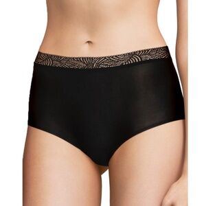 Chantelle Womens SoftStretch High Waist Brief Lace - Black Polyamide - One Size4